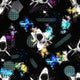 Design 1079 - Geo Shark Fabric