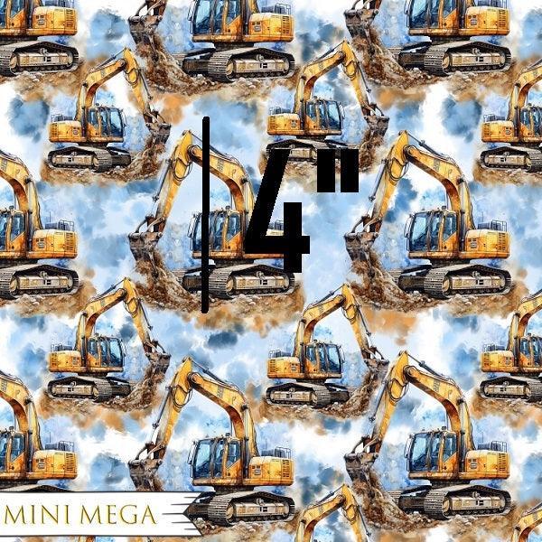 Unlimited Excavator Fabric – premium custom printed fabric for sewing | Fabric by Missy Rose