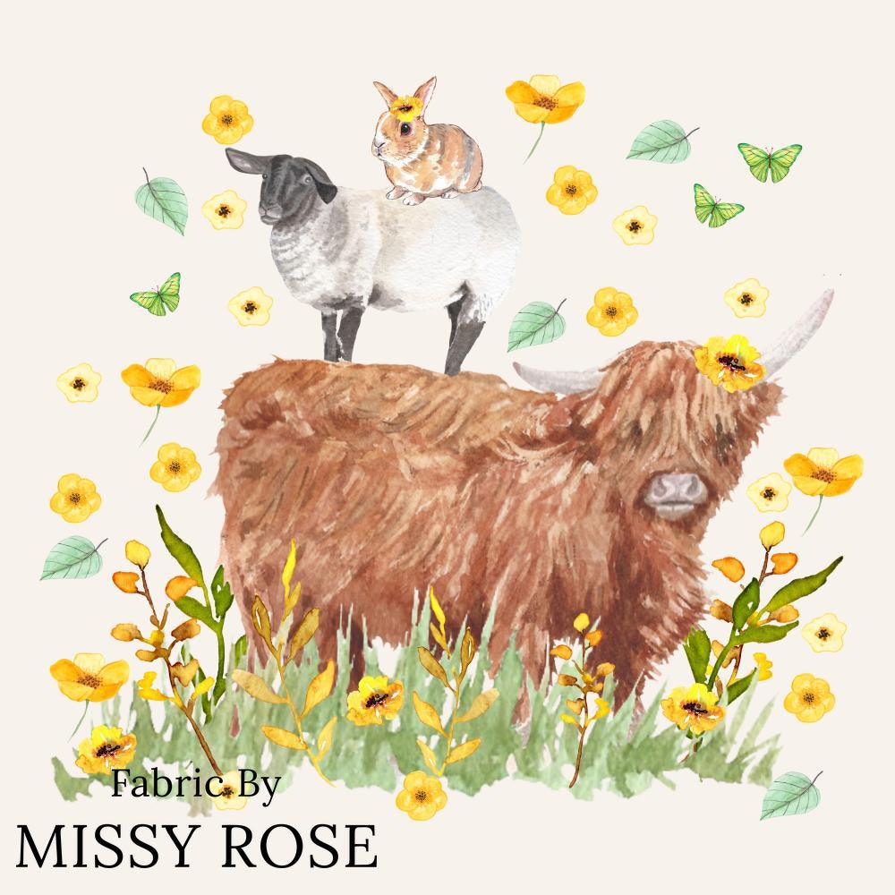 Design 108 Panel Fabric – custom printed pre-order fabric Australia | Fabric by Missy Rose