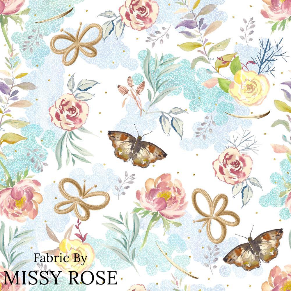 Design 1082 Butterfly Fabric – premium custom printed fabric for sewing | Fabric by Missy Rose