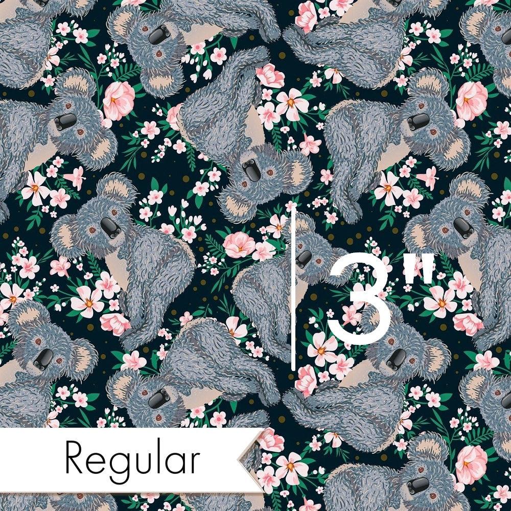 Design 1083 Navy Koala Fabric – made-to-order custom fabric by the metre | Fabric by Missy Rose