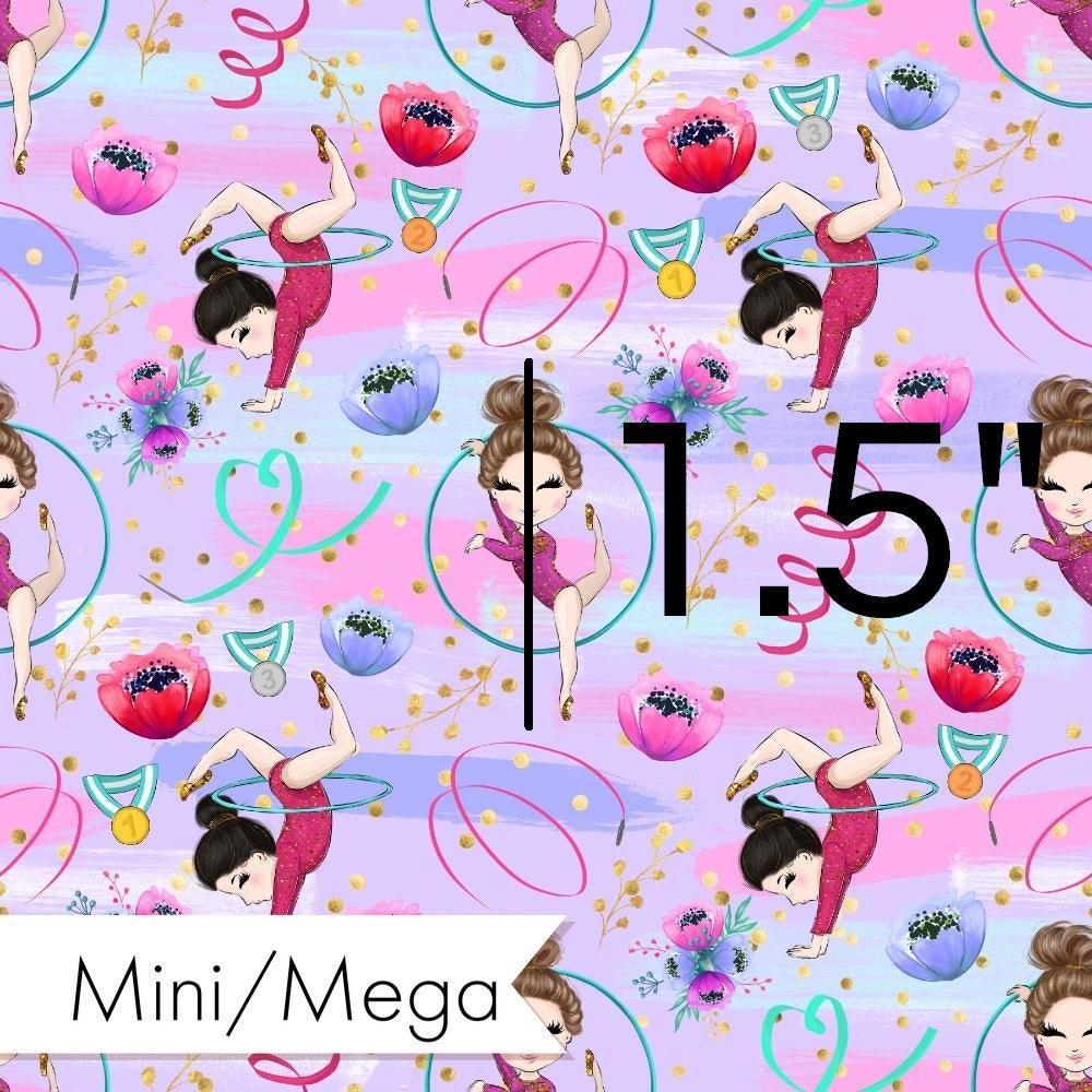 Design 1084 Purple Gymnastics Fabric – pre-order designer fabric Australia | Fabric by Missy Rose