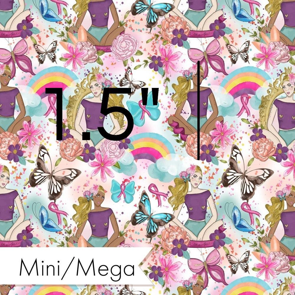 Design 1085 Pink Ribbon Fabric – Australian custom printed fabric pre-order | Fabric by Missy Rose