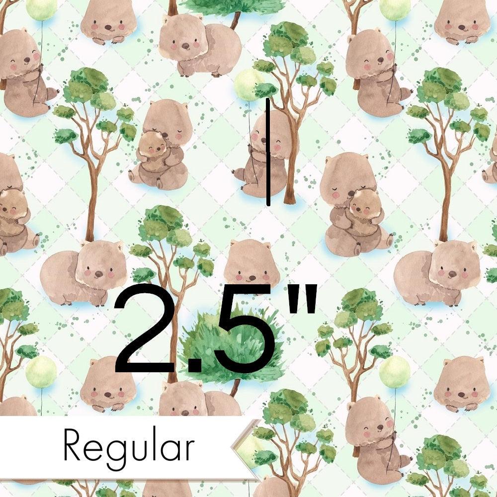 Design 1093 Green Wombat Fabric – made-to-order custom fabric by the metre | Fabric by Missy Rose