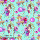 Design 1094 - Teal Gymnastics Fabric