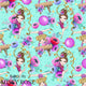 Design 1094 - Teal Gymnastics Fabric