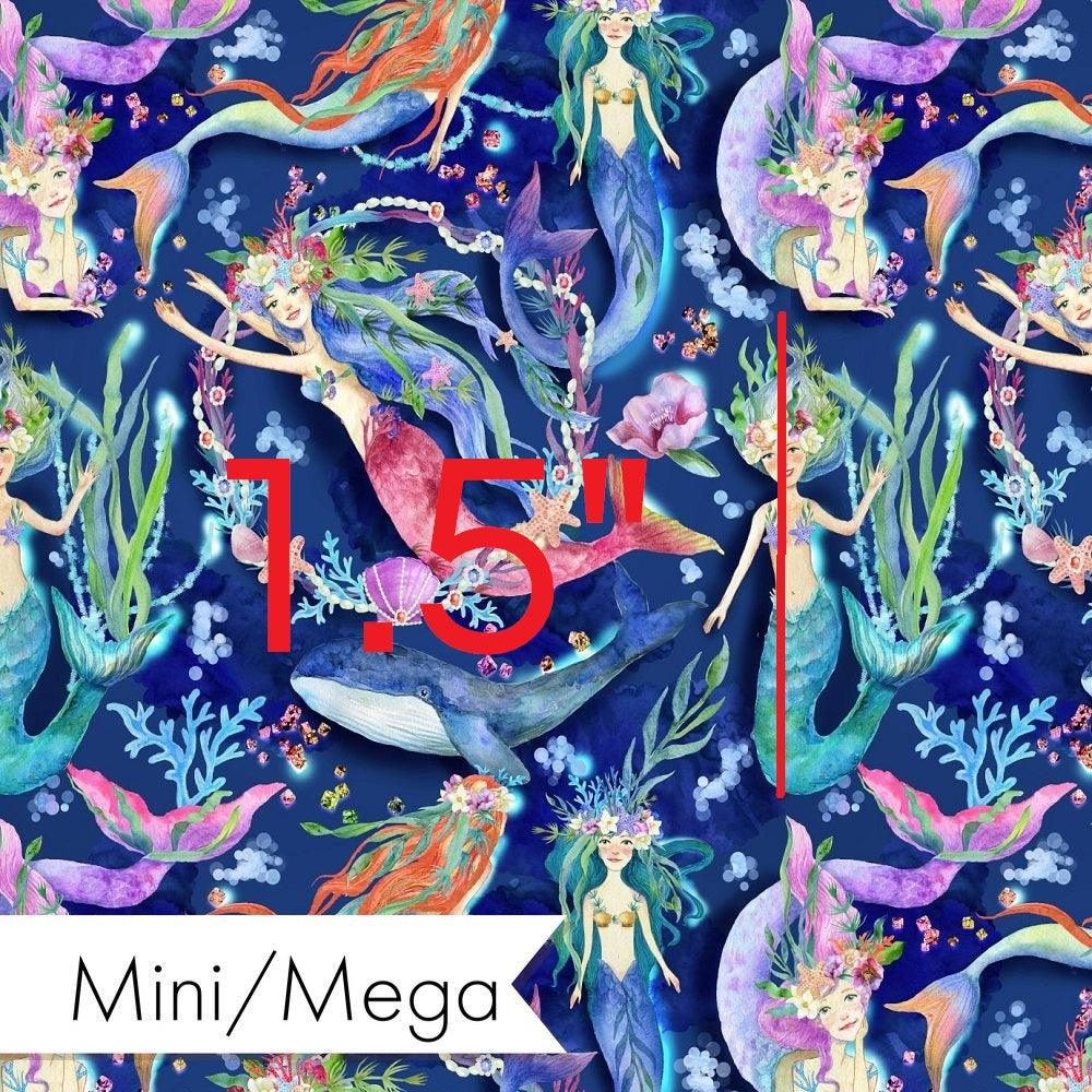 Design 1098 Navy Mermaid Fabric – pre-order designer fabric Australia | Fabric by Missy Rose