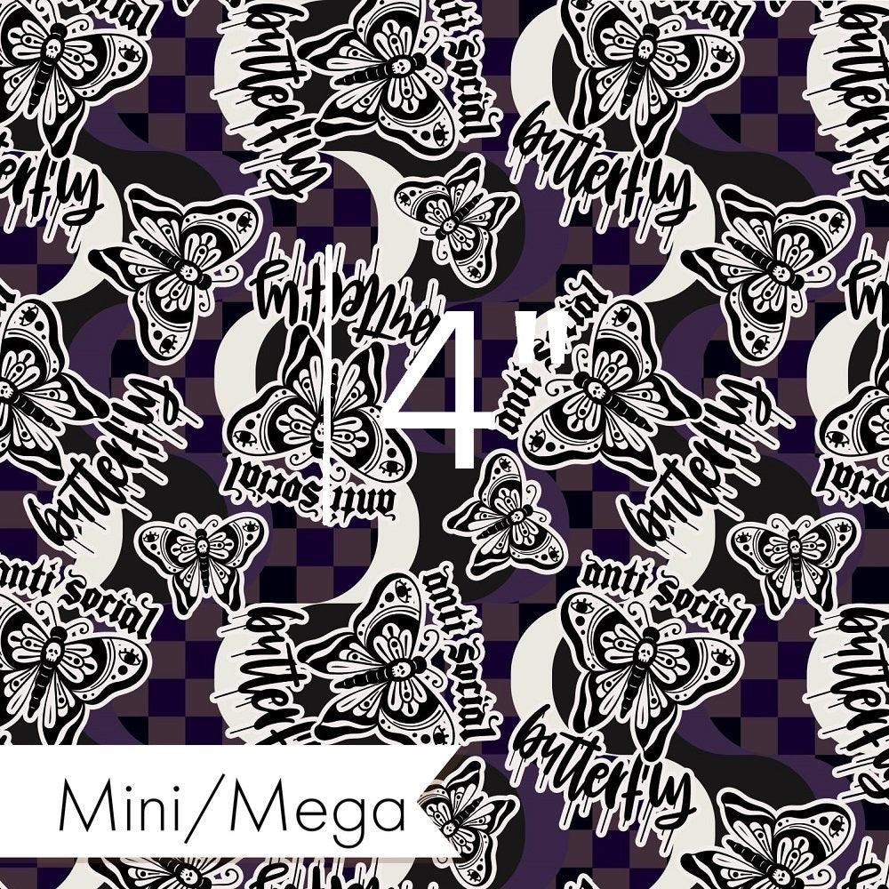 Design 11 Antisocial Butterfly Fabric – custom printed pre-order fabric Australia | Fabric by Missy Rose