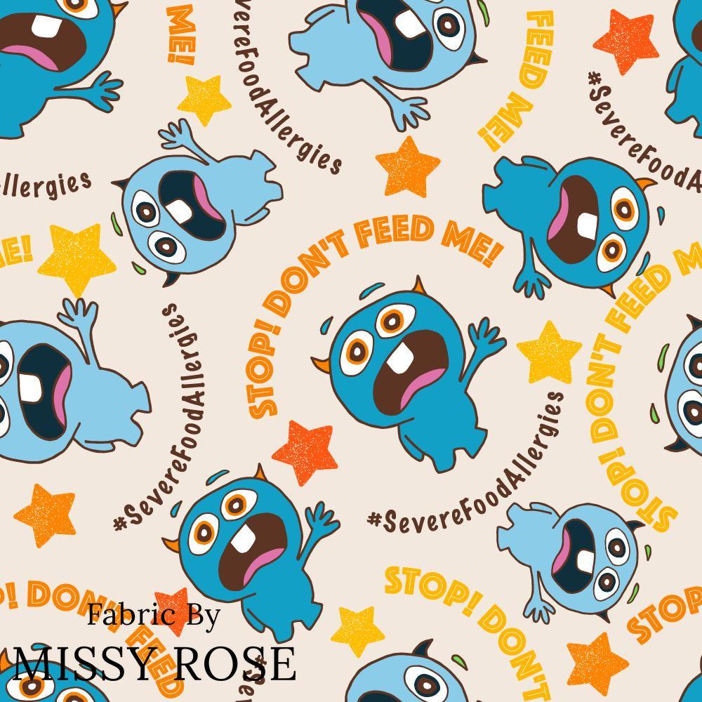 Design 110 Food Allergies Fabric – premium custom printed fabric for sewing | Fabric by Missy Rose