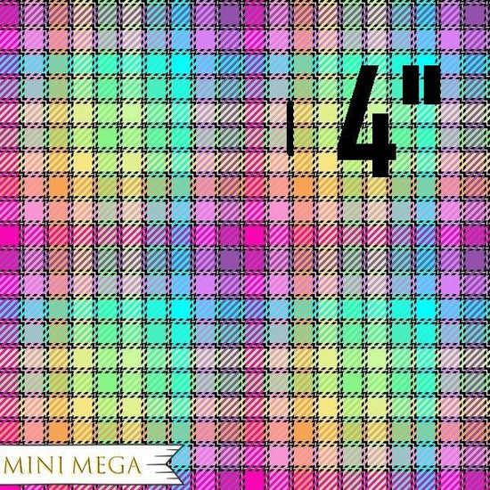 Design 110 - Rainbow Squares Fabric - Fabric by Missy Rose Pre-Order