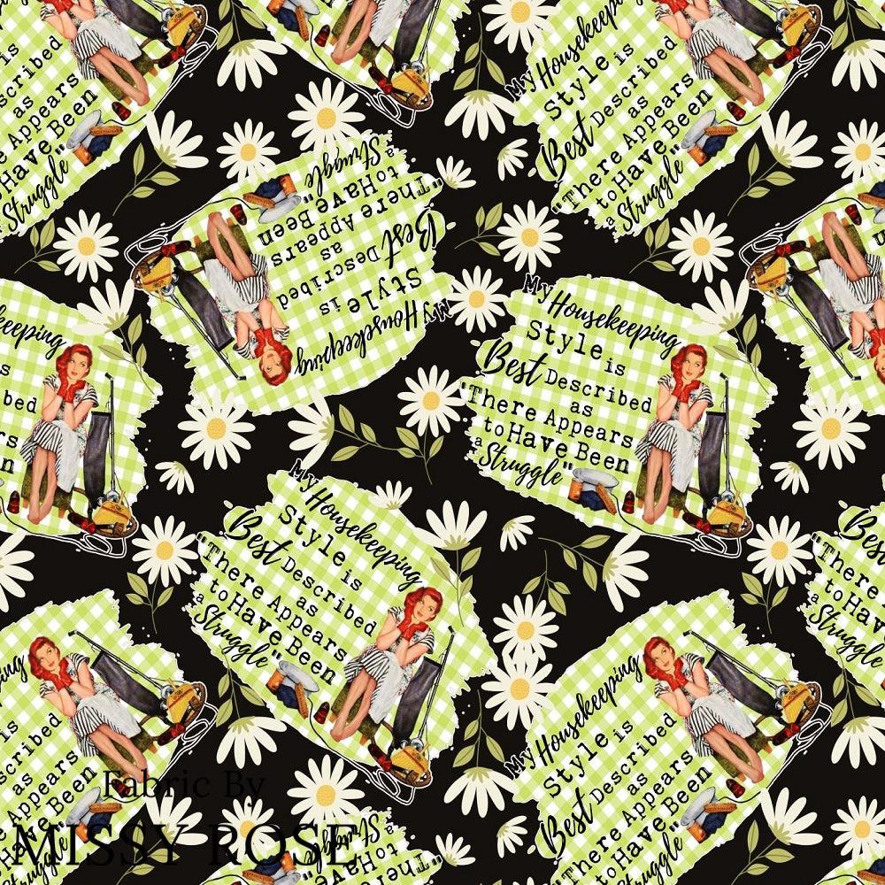 Design 1100 Housekeeper Fabric – premium custom printed fabric for sewing | Fabric by Missy Rose