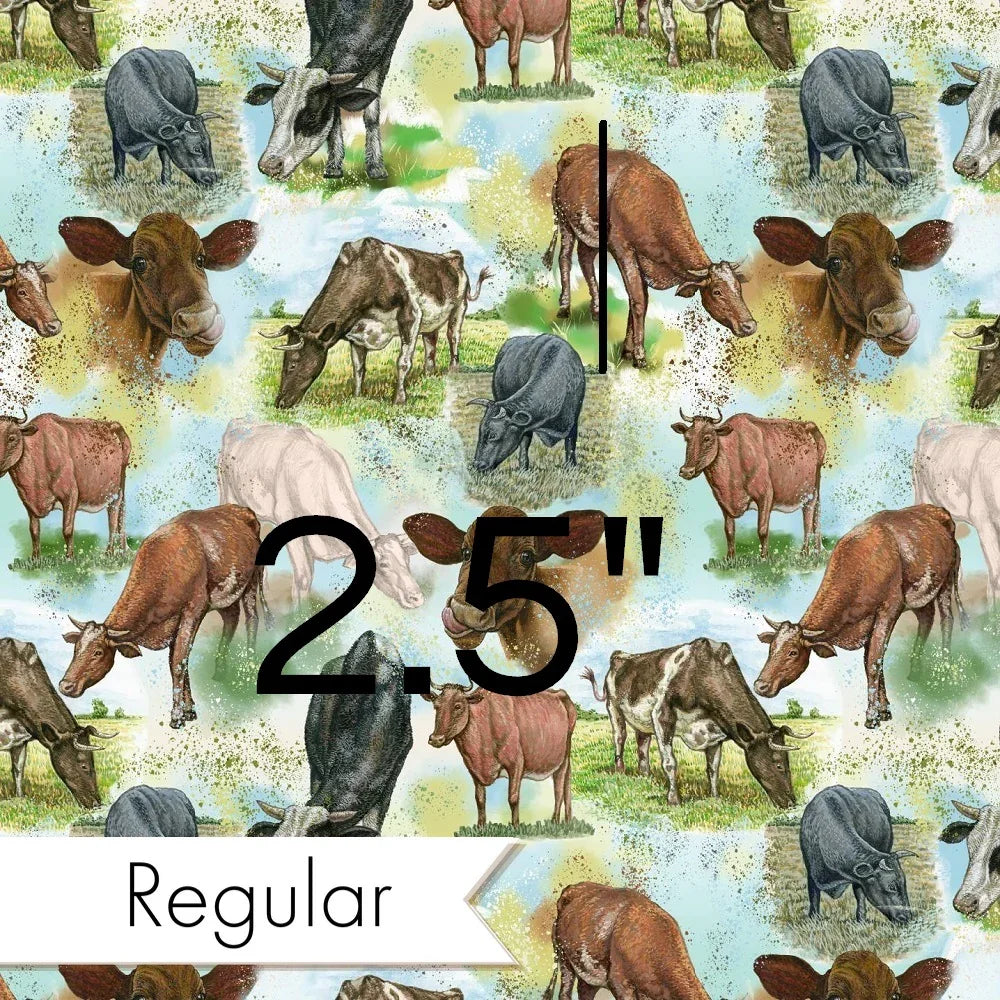 Design 1102 Blue Cow Fabric – Australian custom printed fabric pre-order | Fabric by Missy Rose