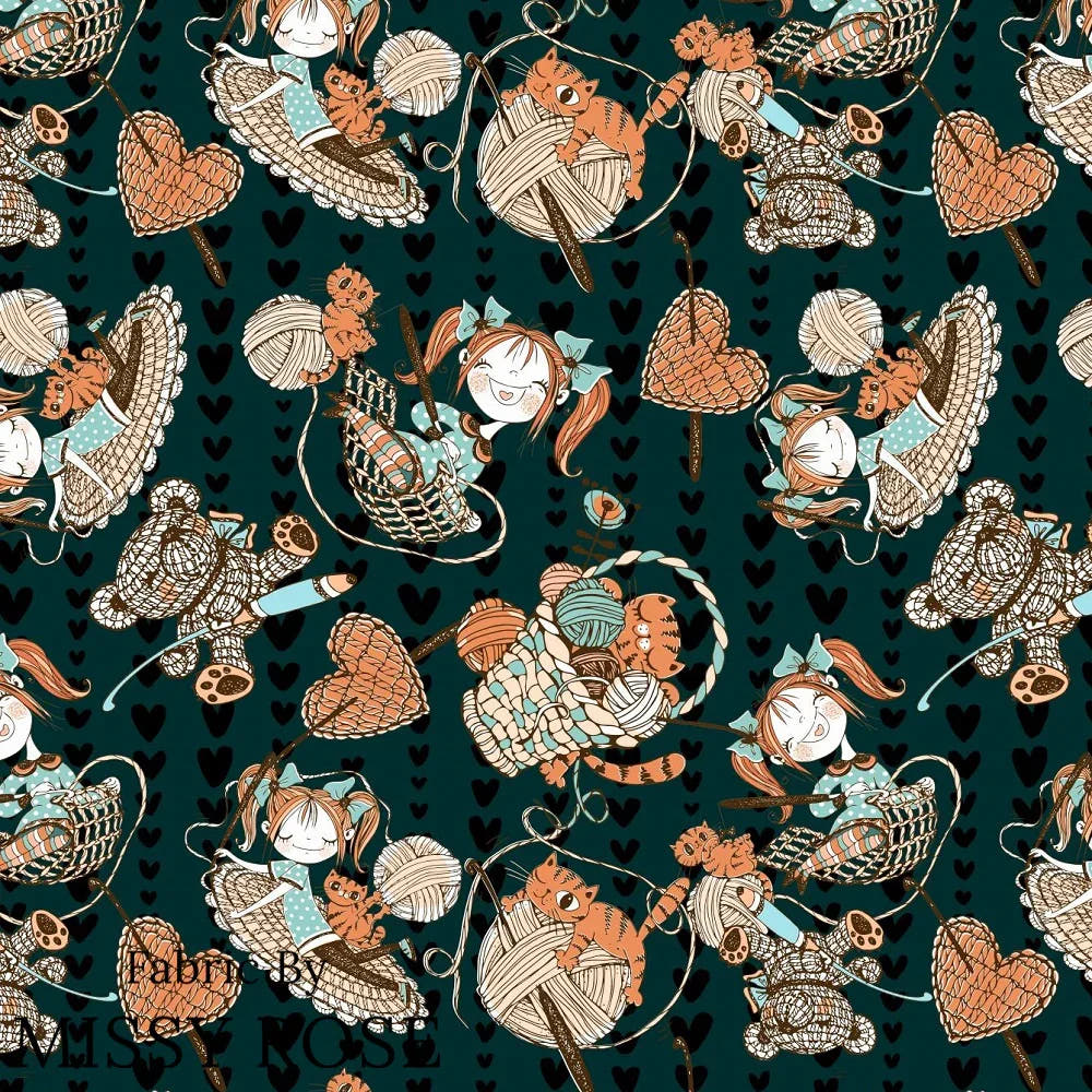 Design 1104 Knitting Fabric – made-to-order custom fabric by the metre | Fabric by Missy Rose
