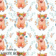 Design 1105 - Floral Pig Fabric