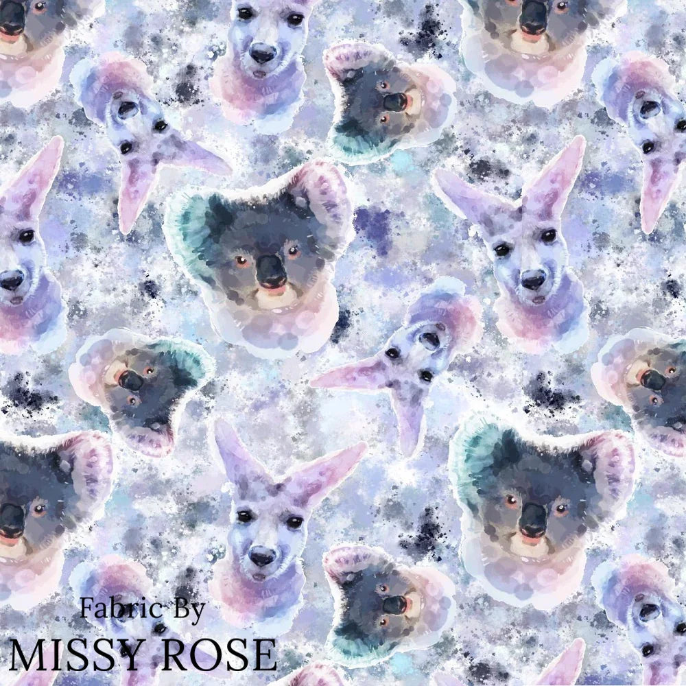 Design 1106 Australian Animals Fabric – pre-order designer fabric Australia | Fabric by Missy Rose