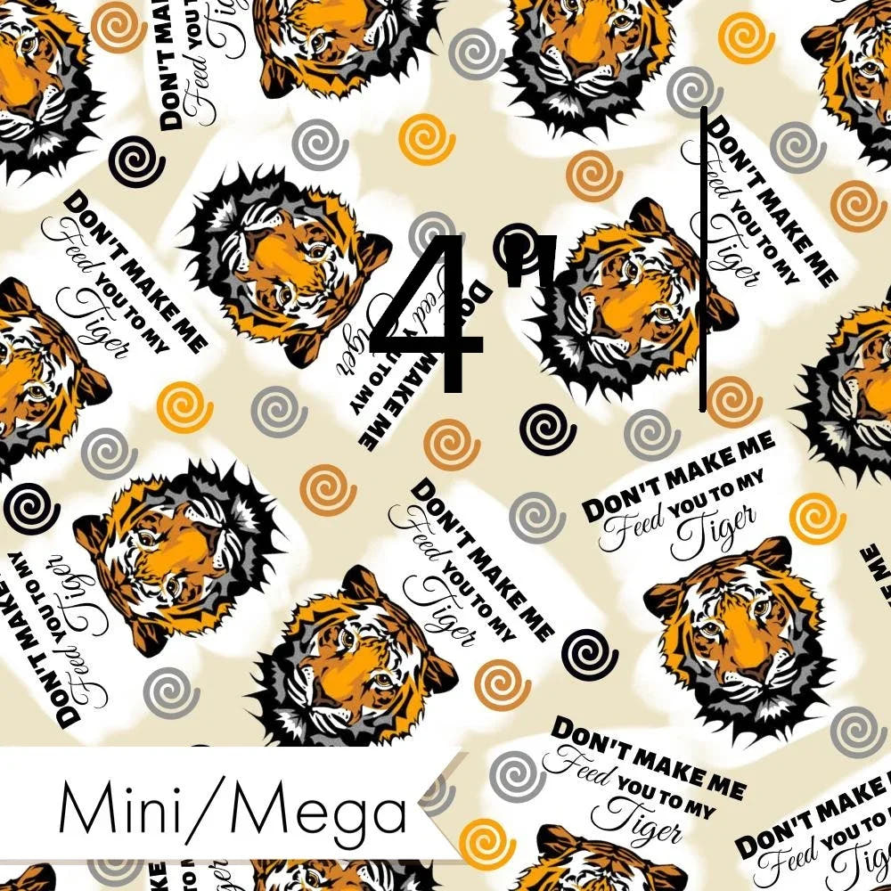 Design 1107 Tiger Fabric – custom printed pre-order fabric Australia | Fabric by Missy Rose