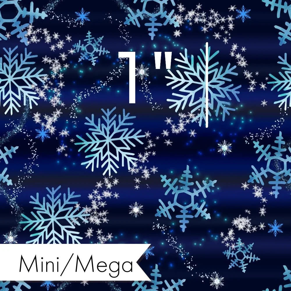 Design 1109 Snowflake Fabric – premium custom printed fabric for sewing | Fabric by Missy Rose