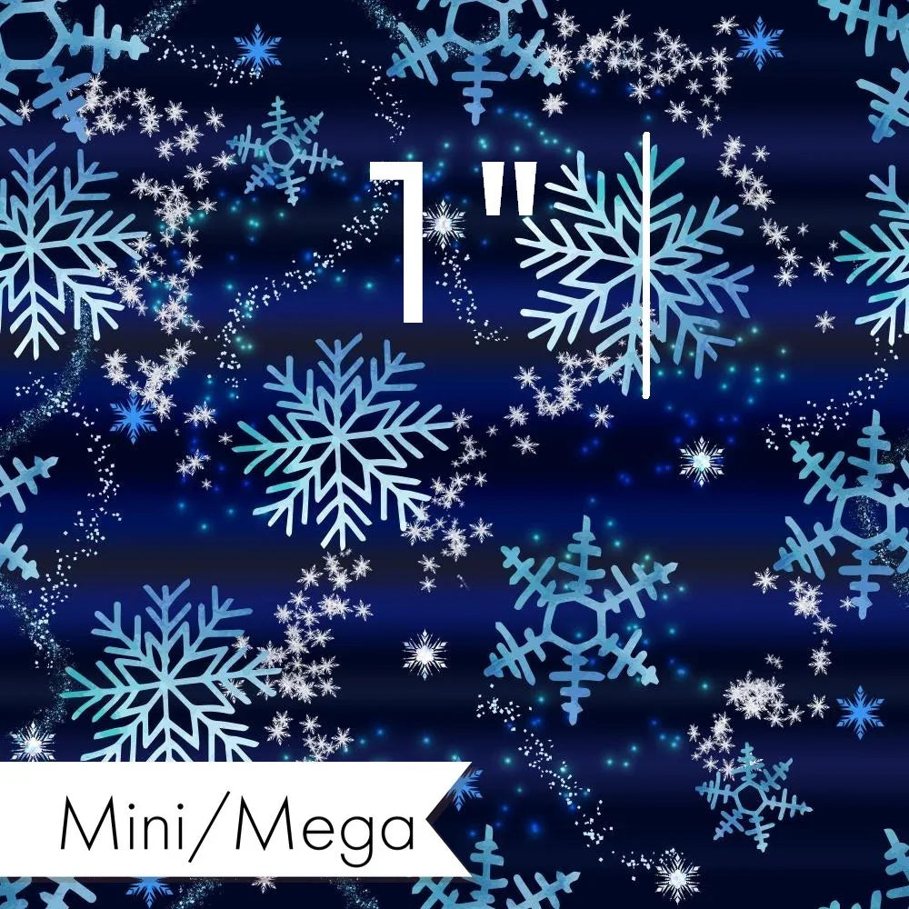 Design 1109 Snowflake Fabric – premium custom printed fabric for sewing | Fabric by Missy Rose