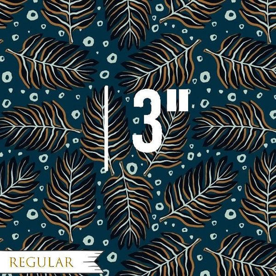 Load image into Gallery viewer, Design 111 - Navy Leaves Fabric - Fabric by Missy Rose Pre-Order
