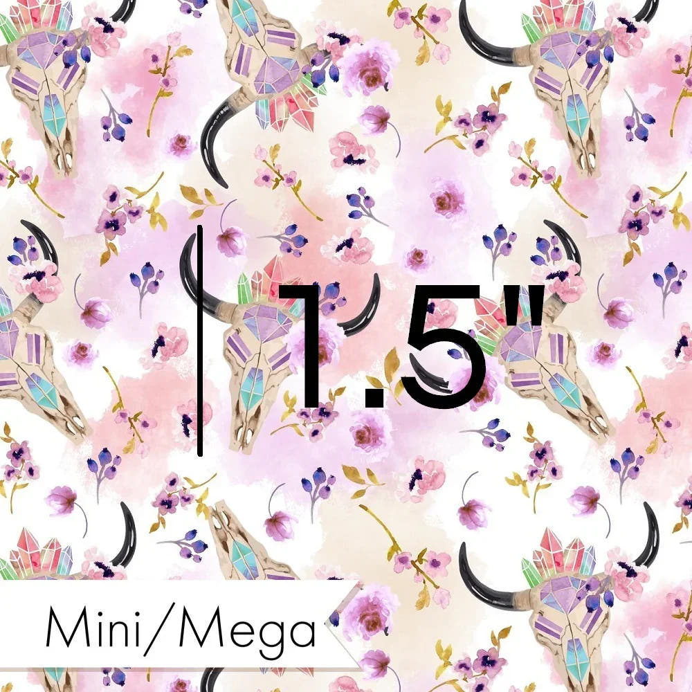 Design 1111 Purple Bullskull Fabric – Australian custom printed fabric pre-order | Fabric by Missy Rose