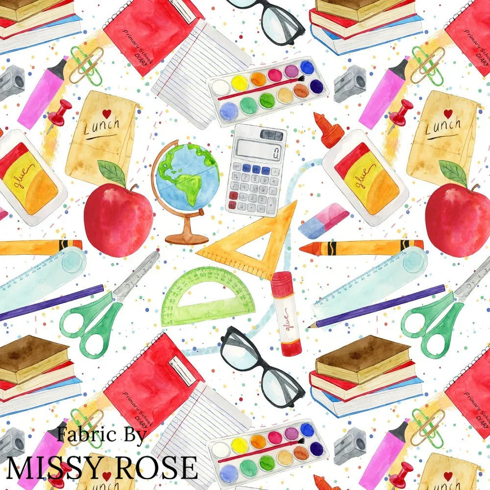 Design 1117 School Fabric – Australian custom printed fabric pre-order | Fabric by Missy Rose
