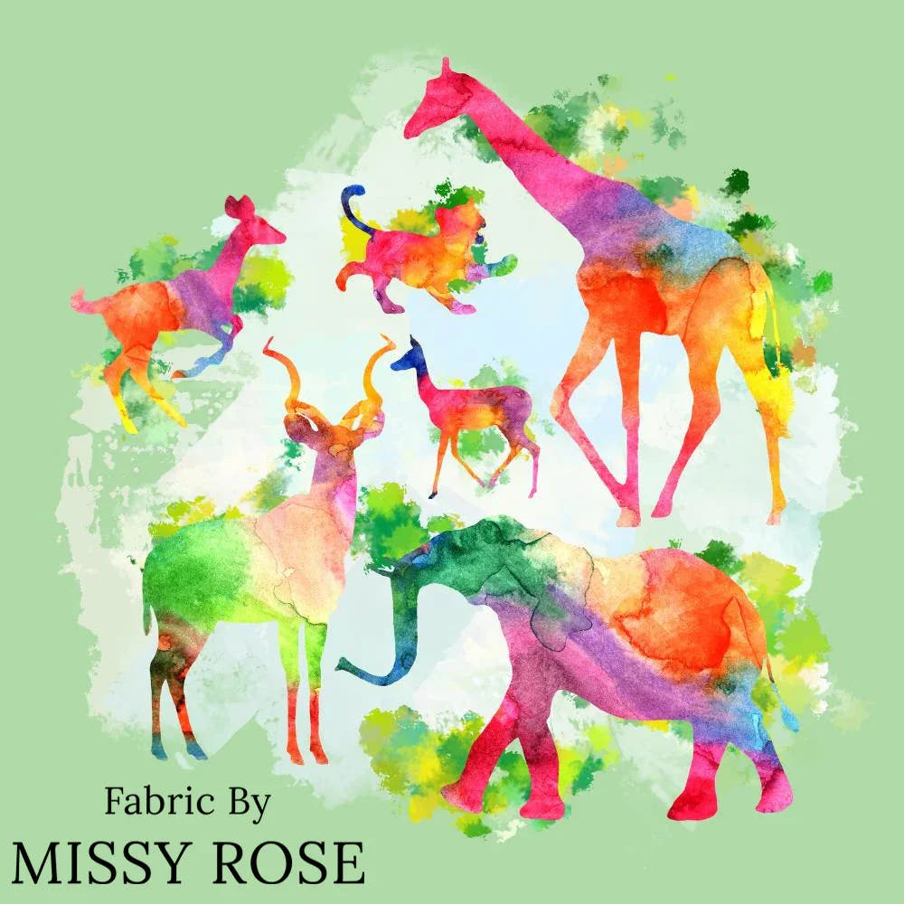 Design 1118 Panel Fabric – premium custom printed fabric for sewing | Fabric by Missy Rose