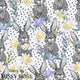 Design 1120 - Floral Bunny Fabric