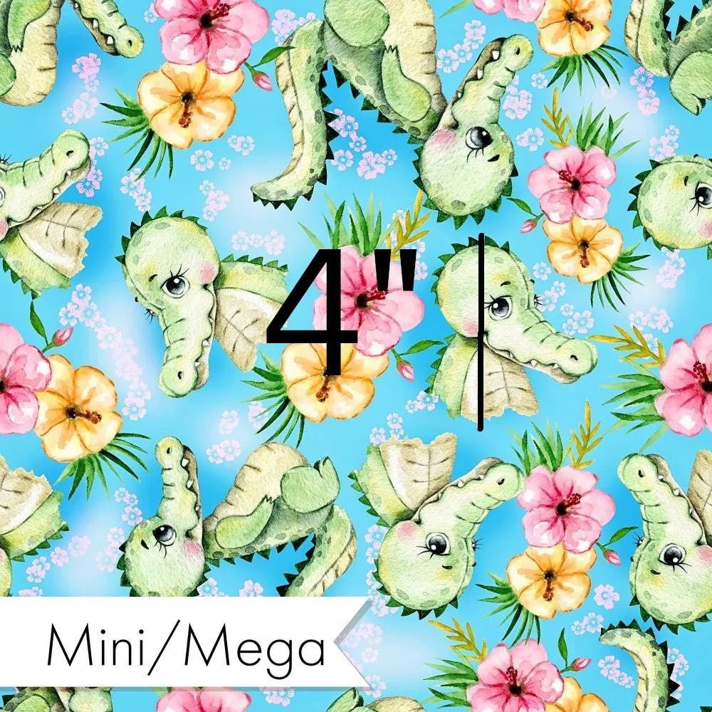 Design 1121 Cute Crocodile Fabric – Australian custom printed fabric pre-order | Fabric by Missy Rose