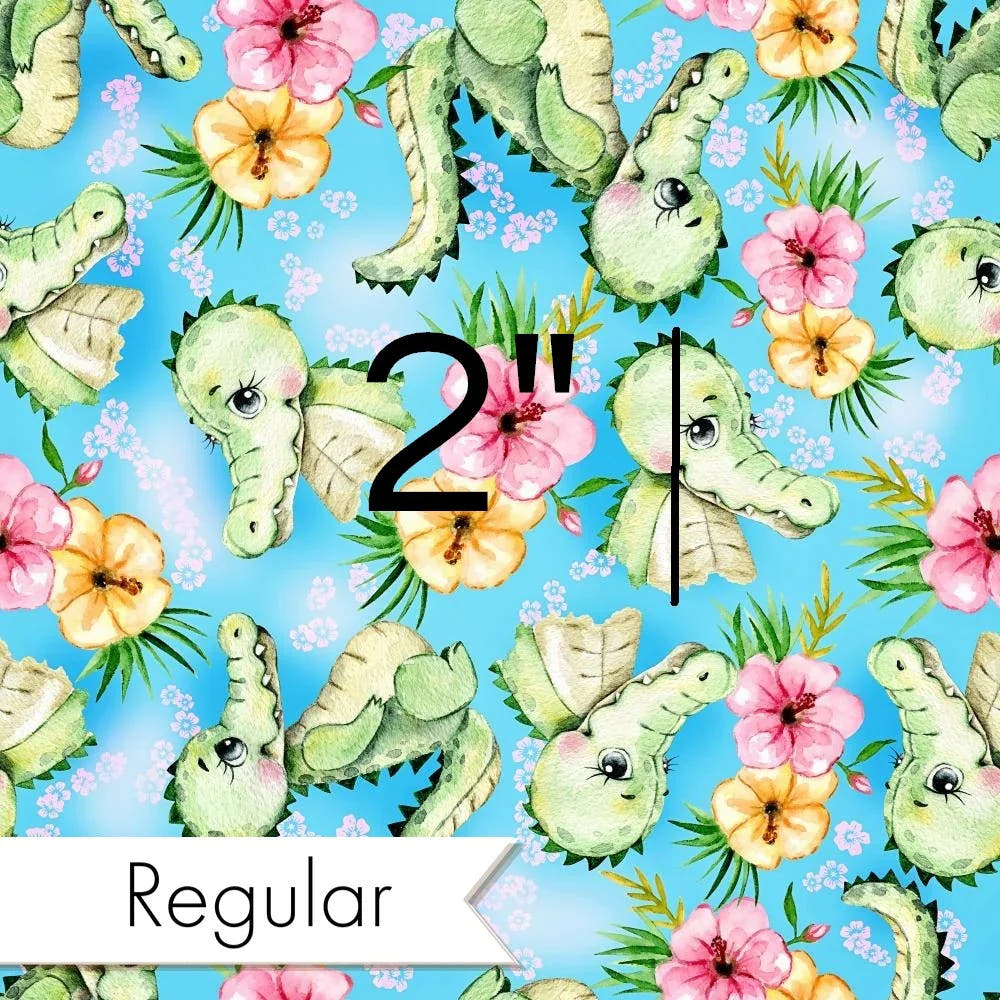 Design 1121 Cute Crocodile Fabric – made-to-order custom fabric by the metre | Fabric by Missy Rose
