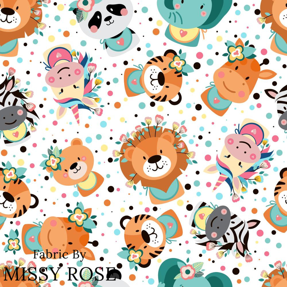Design 1122 - Cute Animal Face Fabric