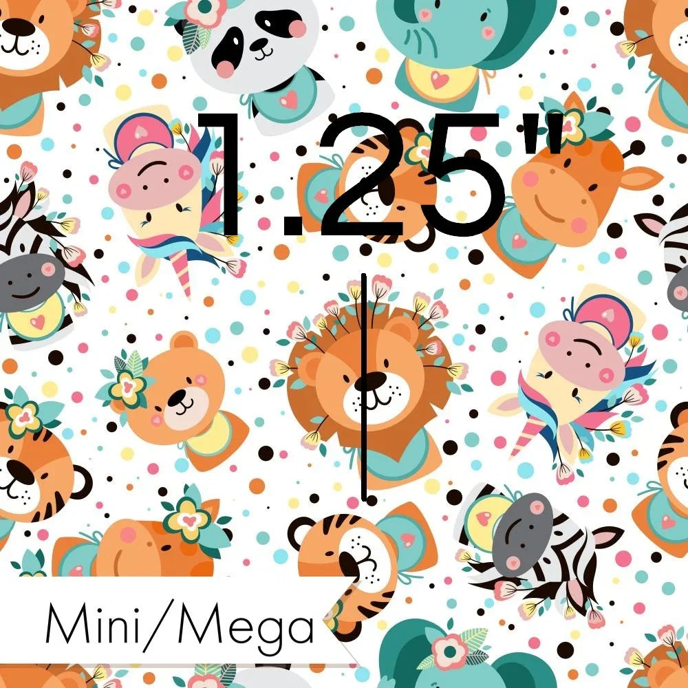 Design 1122 Cute Animal Face Fabric – custom printed pre-order fabric Australia | Fabric by Missy Rose