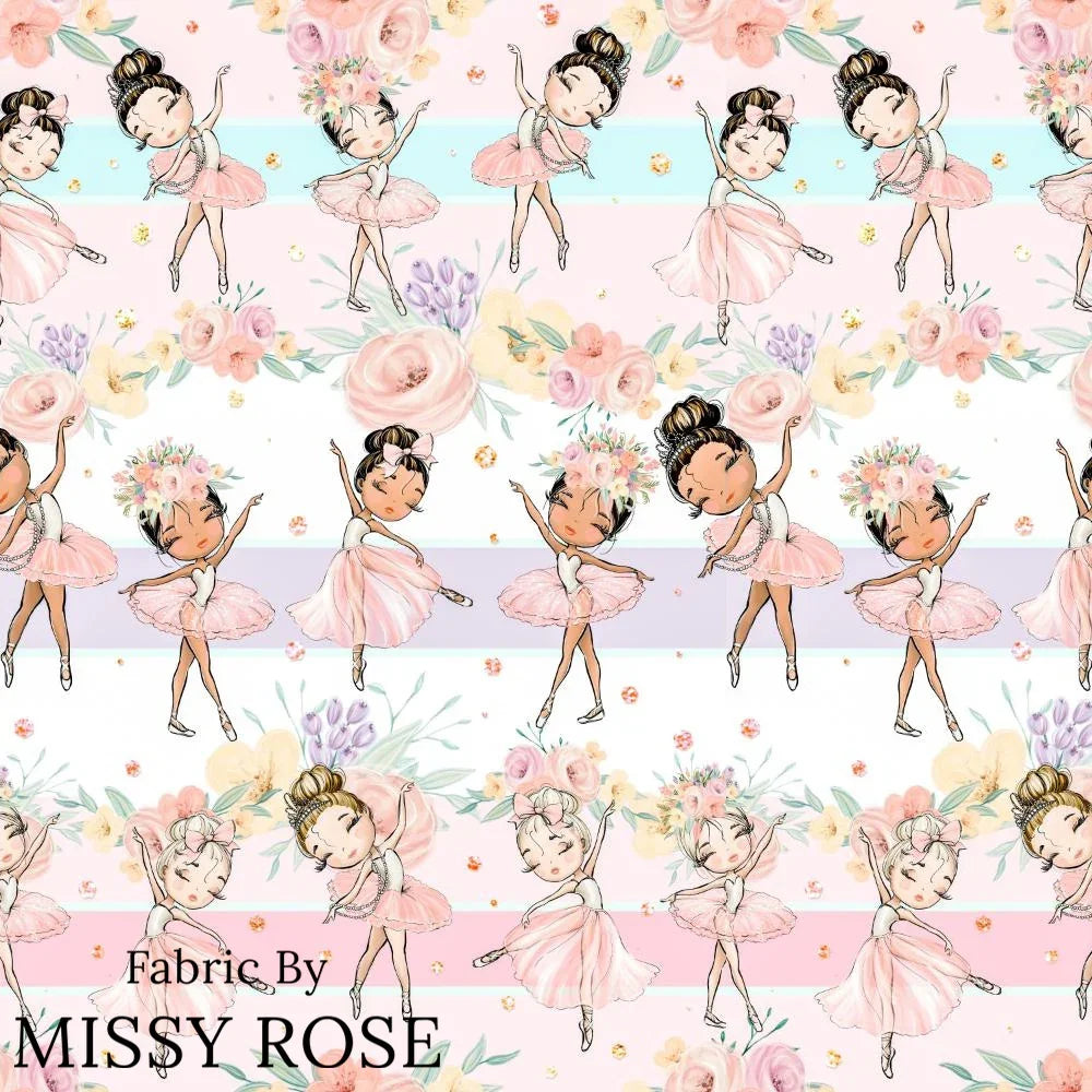 Design 1123 Ballerina Fabric – pre-order designer fabric Australia | Fabric by Missy Rose