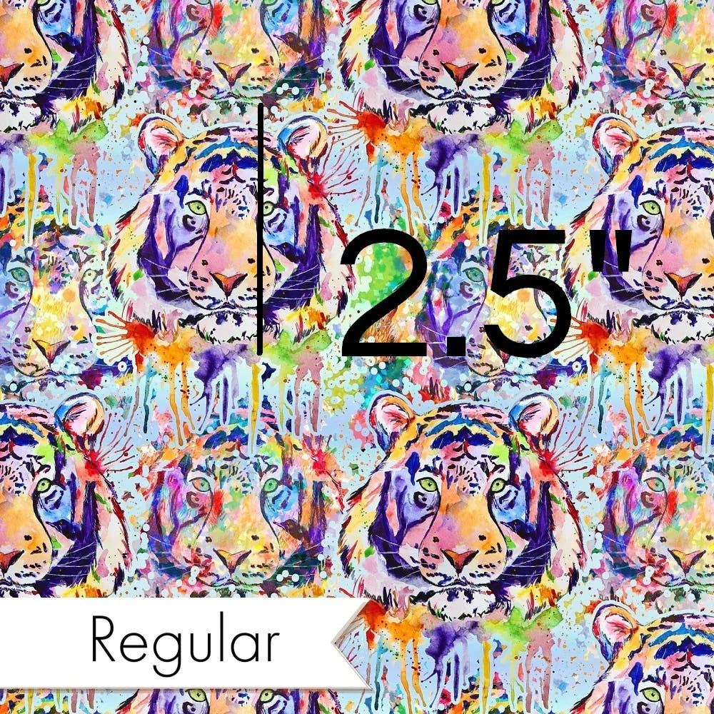 Design 1124 Watercolour Tiger Fabric – premium custom printed fabric for sewing | Fabric by Missy Rose