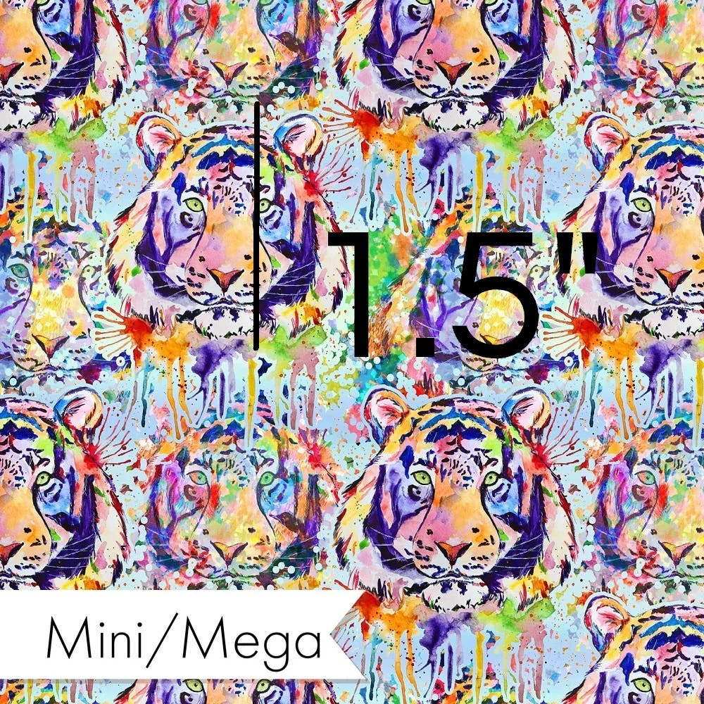 Design 1124 Watercolour Tiger Fabric – pre-order designer fabric Australia | Fabric by Missy Rose