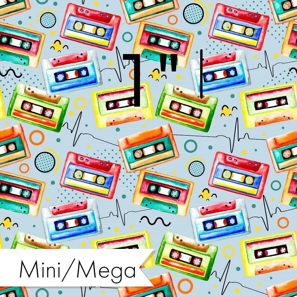 Design 1125 Tape Fabric – custom printed pre-order fabric Australia | Fabric by Missy Rose