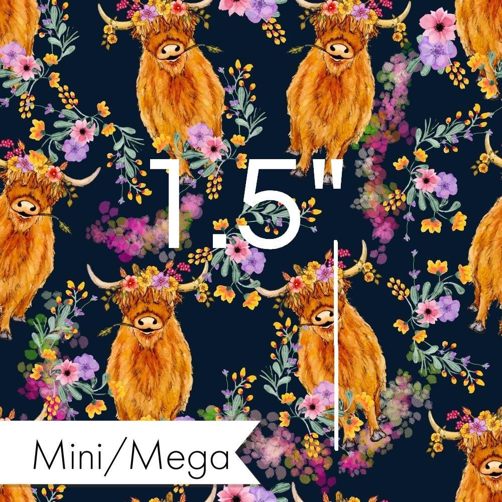 Design 113 Navy Highland Fabric – custom printed pre-order fabric Australia | Fabric by Missy Rose
