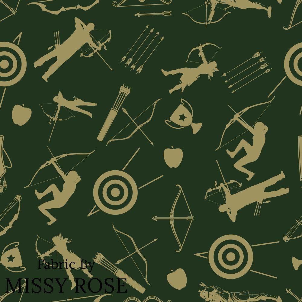 Design 114 Archery Fabric – made-to-order custom fabric by the metre | Fabric by Missy Rose