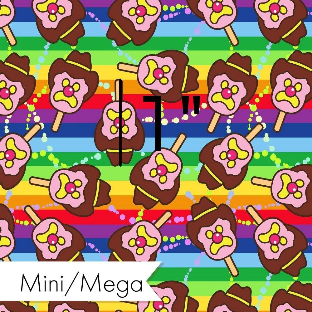 Design 115 Rainbow Ice Cream Fabric – made-to-order custom fabric by the metre | Fabric by Missy Rose