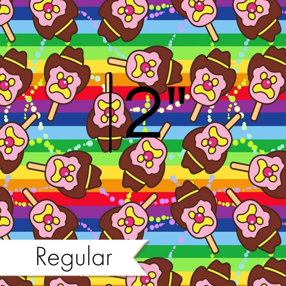 Design 115 Rainbow Ice Cream Fabric – custom printed pre-order fabric Australia | Fabric by Missy Rose