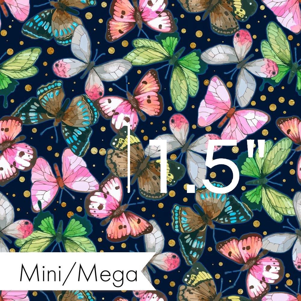 Design 116 Navy Butterfly Fabric – pre-order designer fabric Australia | Fabric by Missy Rose