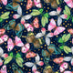 Design 116 - Navy Butterfly Fabric