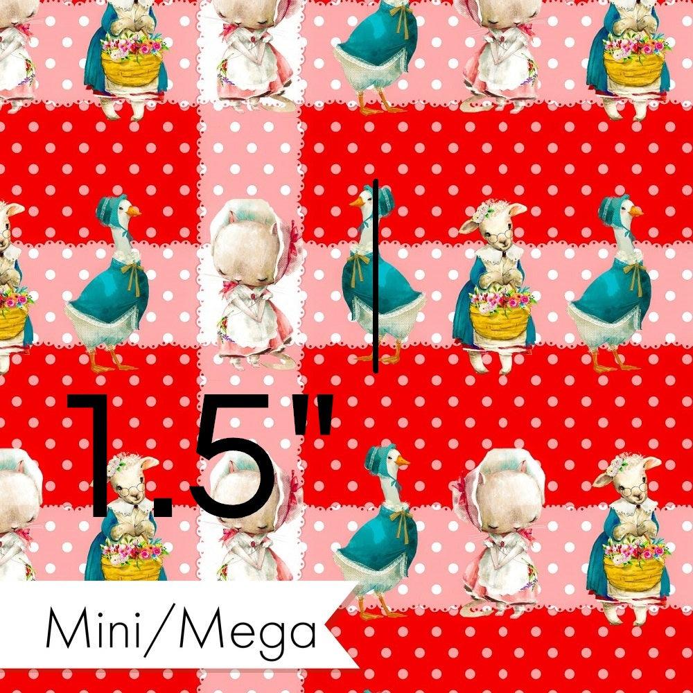 Design 118 Red Farm Animals Fabric – Australian custom printed fabric pre-order | Fabric by Missy Rose