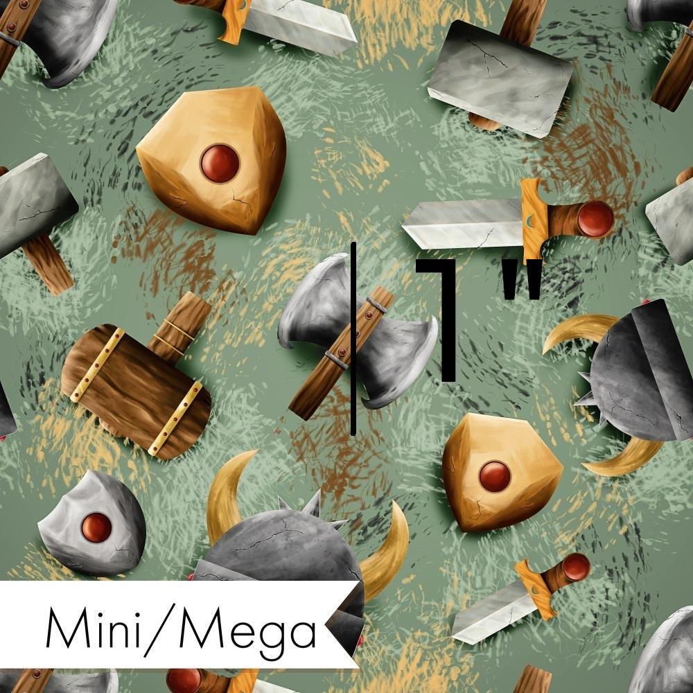 Design 119 Viking Fabric – custom printed pre-order fabric Australia | Fabric by Missy Rose