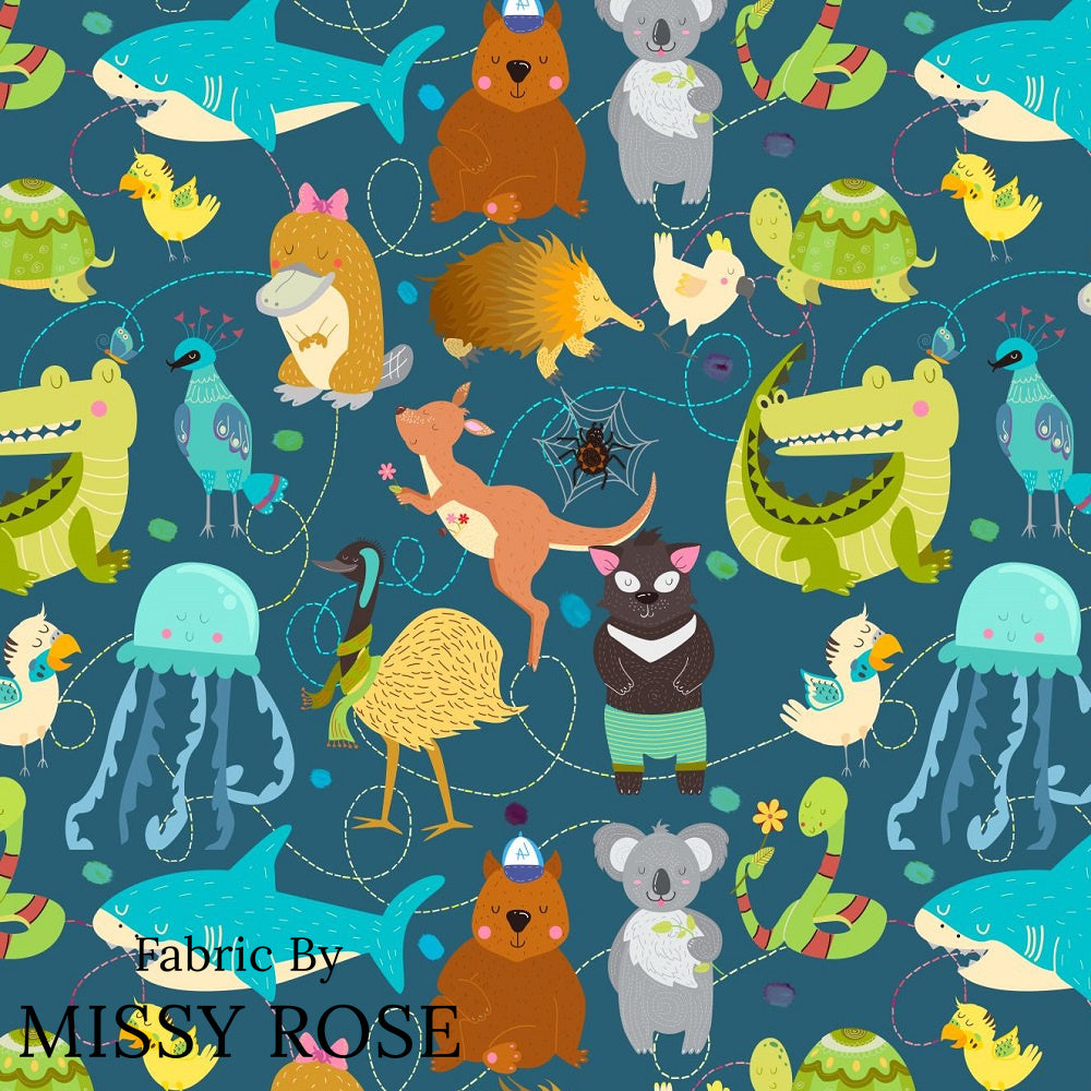 Design 12 - Australian Animals Fabric