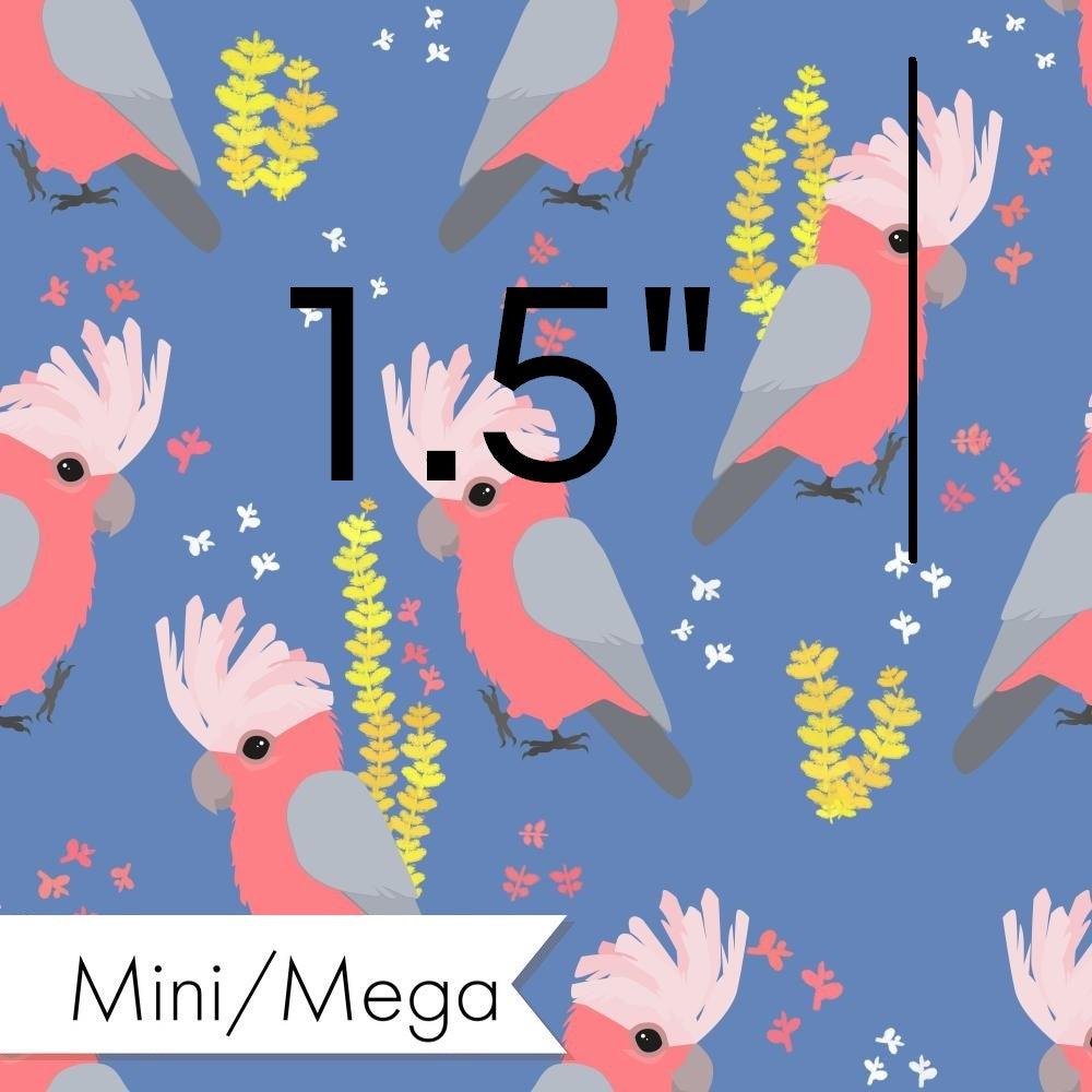 Design 120 Blue Galah Fabric – premium custom printed fabric for sewing | Fabric by Missy Rose