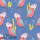 Design 120 - Blue Galah Fabric