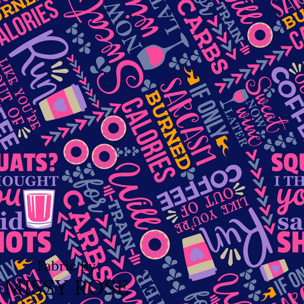 Design 122 - Funny Gym Fabric