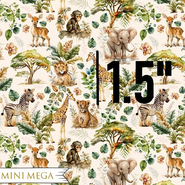 Unlimited - Jungle Animals Fabric