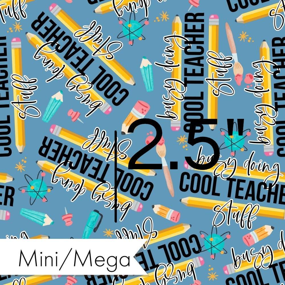 Design 125 Cool Teacher Fabric – custom printed pre-order fabric Australia | Fabric by Missy Rose