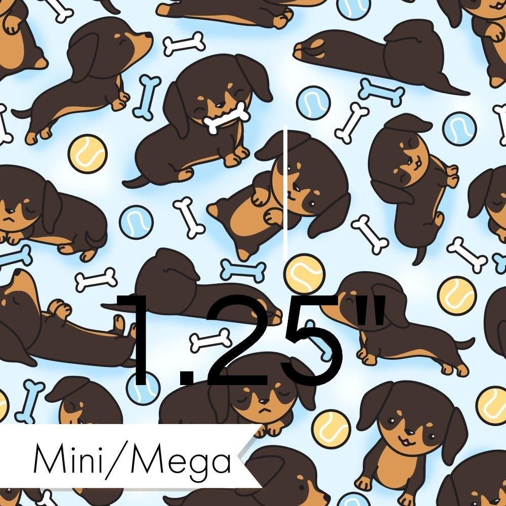 Design 127 Sausage Dog Fabric – custom printed pre-order fabric Australia | Fabric by Missy Rose